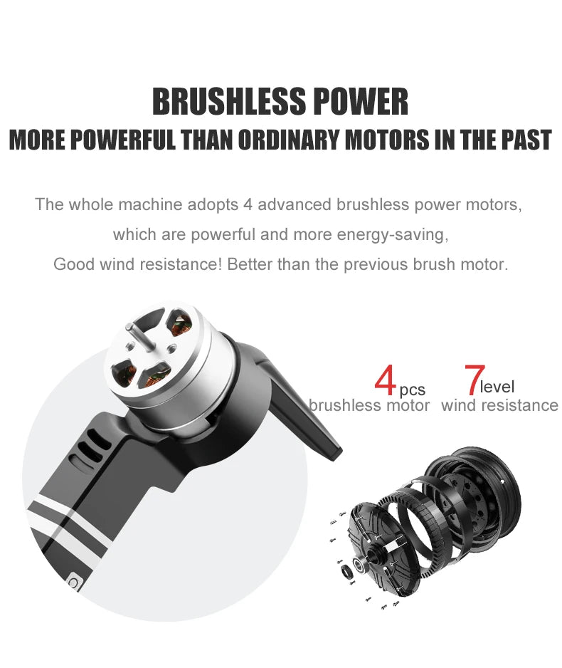 8811 Pro Drone, BRUSHLESS POWER MORE POWERFUL THAN ORDINARY MO