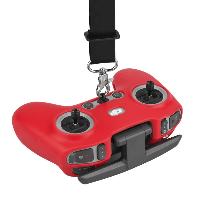 Silicone Cover for DJI FPV Combo/Avata - Remote Controller Protetcive Case Skin Anti-Lost Lanyard for DJI FPV RC Accessories 17 Silicone Cover for DJI FPV Combo/Avata, Reinforced gluten noodle design can be kneaded at will without de
