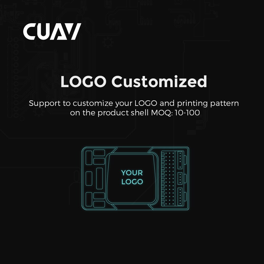 CUAV Open Source Aircraft Flight Controller, Customized Support to customize your LOGO and printing pattern on the product shell MOQ: