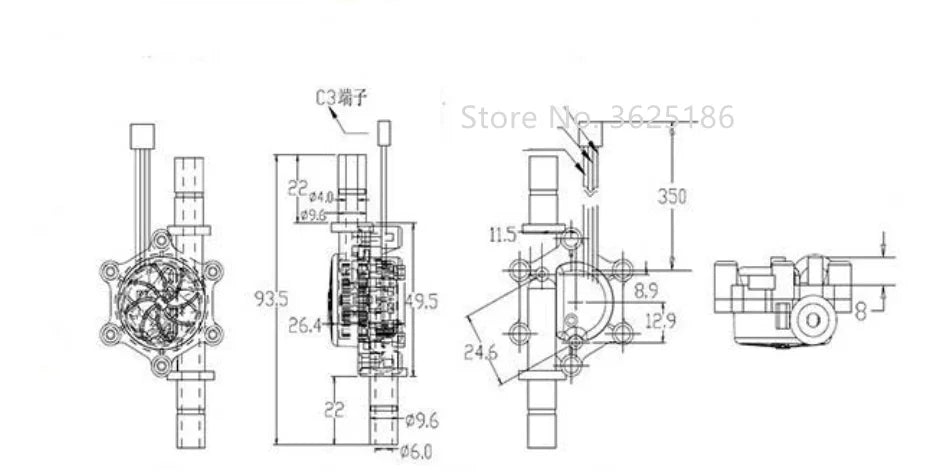 Liquid Measurement Flowmeter Sensor SPECIFICATIONS Use : Vehicle