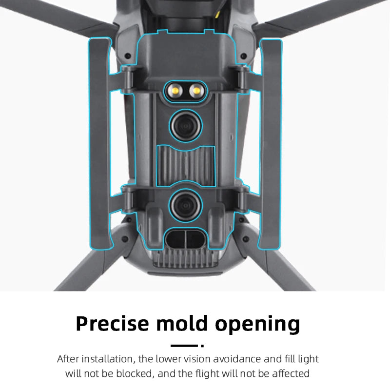 Foldable Landing Gear for DJI Mavic 3/3 Classic Height Extender long Leg Foot Gimbal Camera Protector Stand Drone Accessories 14 Foldable Landing Gear, lower vision avoidance and fill light will not be blocked . and the flight will be affected