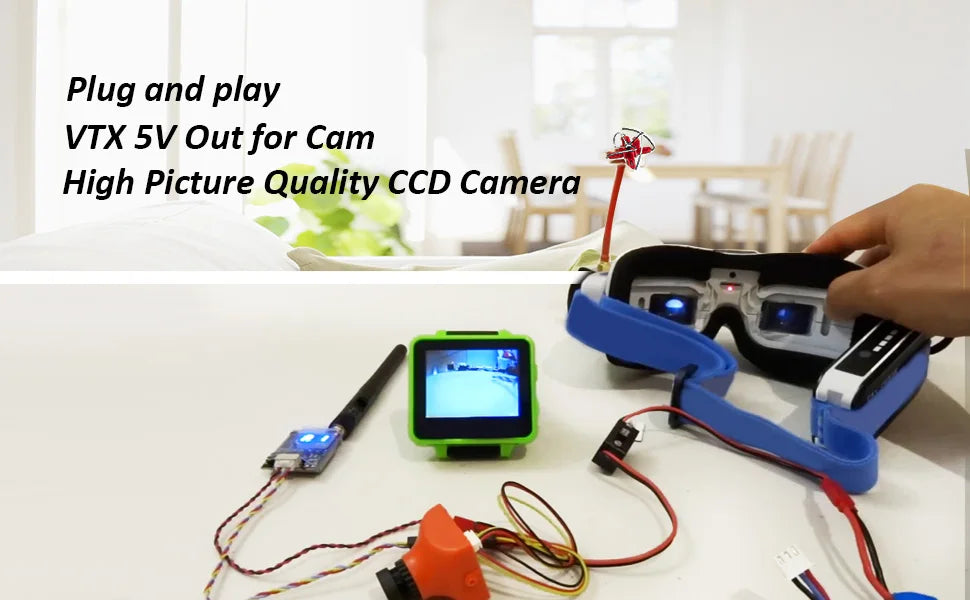 AKK CA20 Camera 600TVL Sony Super Had II CCD high picture/CA40 700TVL K31P AV FPV Transmitter for FPV Quadcopter 8 AKK CA20 Camera, and play VTX SV Out for Cam High Picture Quality CCD Camera