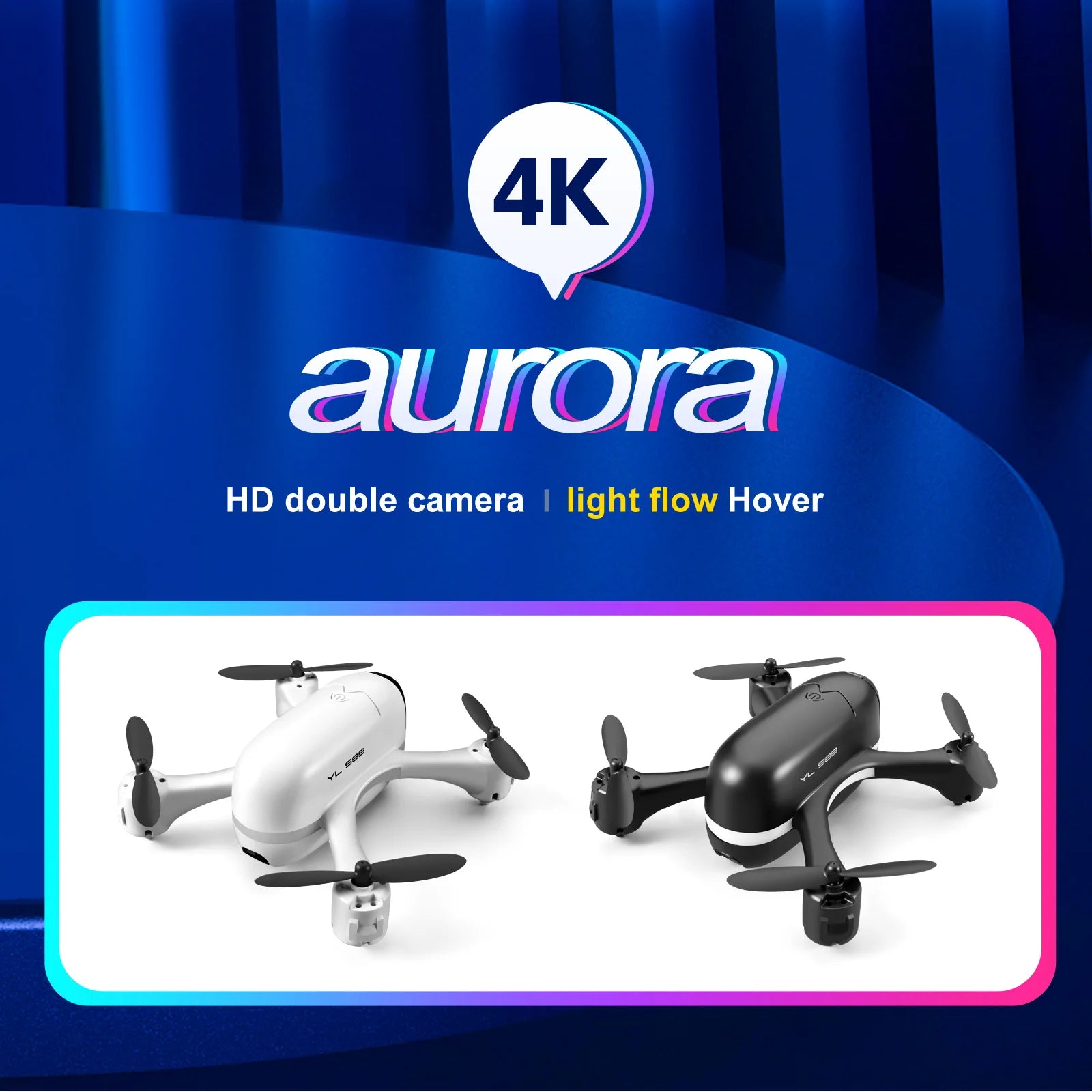 S88 Drone, 4k aurora hd double camera light flow hover 58