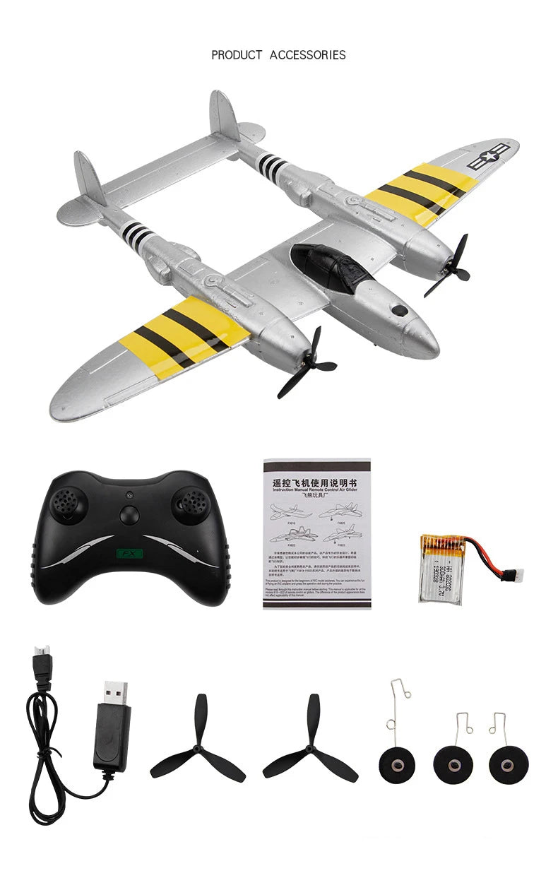 FX-816 P38 RC Airplane, PRODUCT ACCESSORIES 1127#0Aize # 4