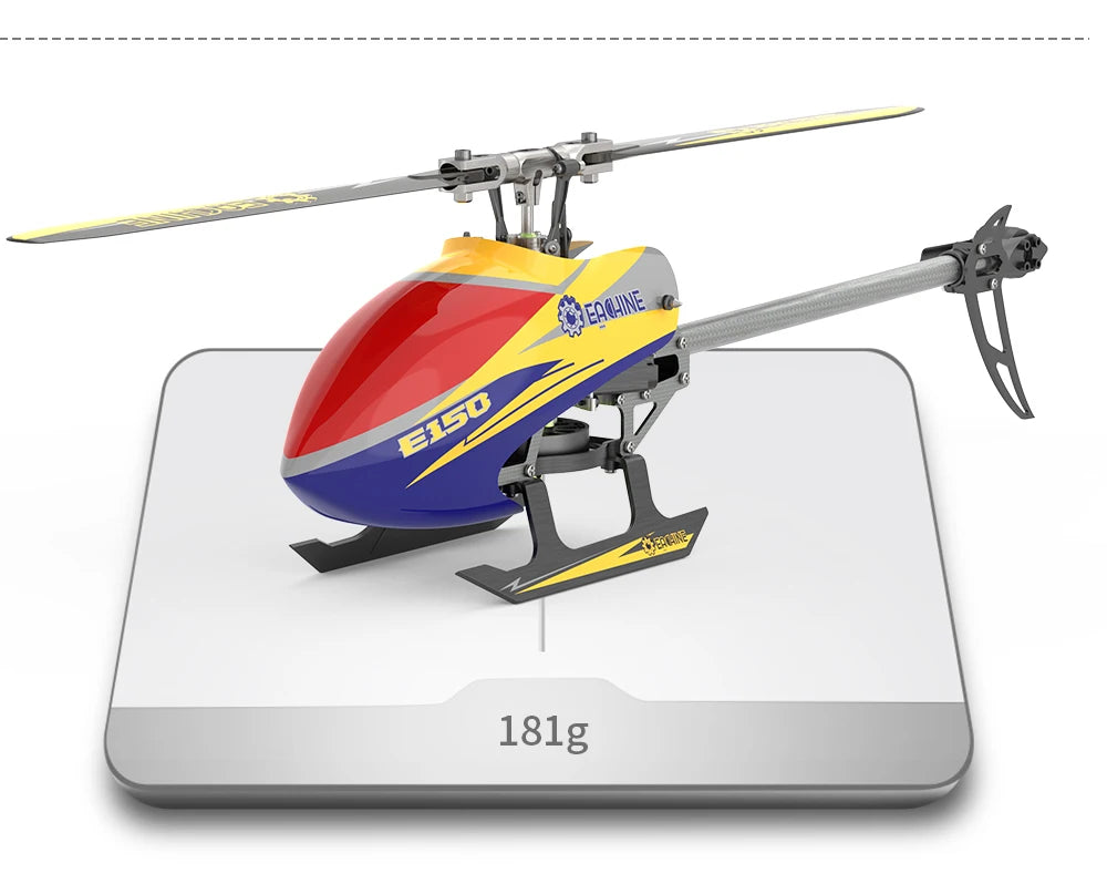 Eachine E150 RC Helicopter, made with magnets that can withstand up to 150°C . greatly lengthens