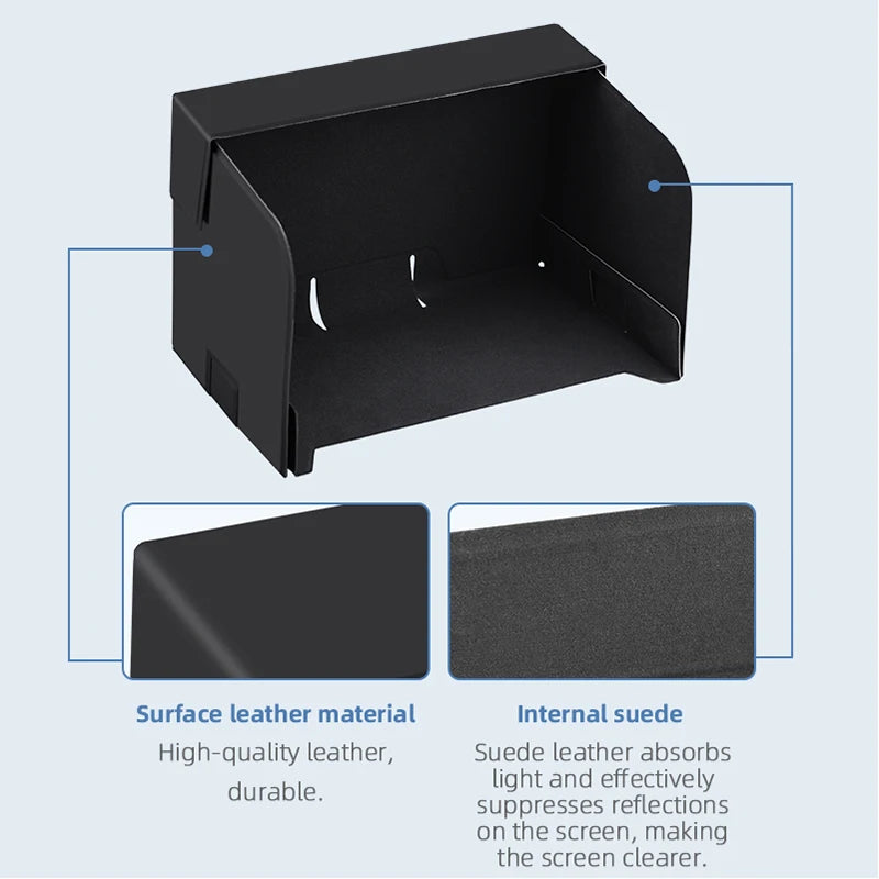 Controller Folding Hood Monitor Cover, Suede leather absorbs durable light and effectively suppresses reflections on the screen, making