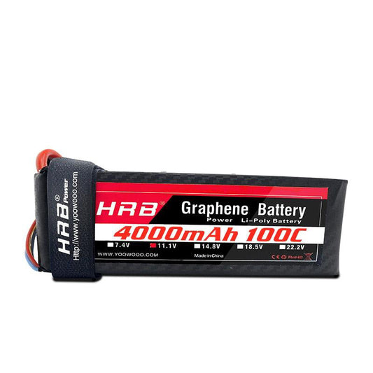HRB 2S 3S 4000mah Graphene 7.4V 11.1V Lipo Battery 4S 100C 14.8V XT90 XT60 Deans T EC5 5S 18.5V 6S 22.2V RC Airplanes FPV Drone Car Parts