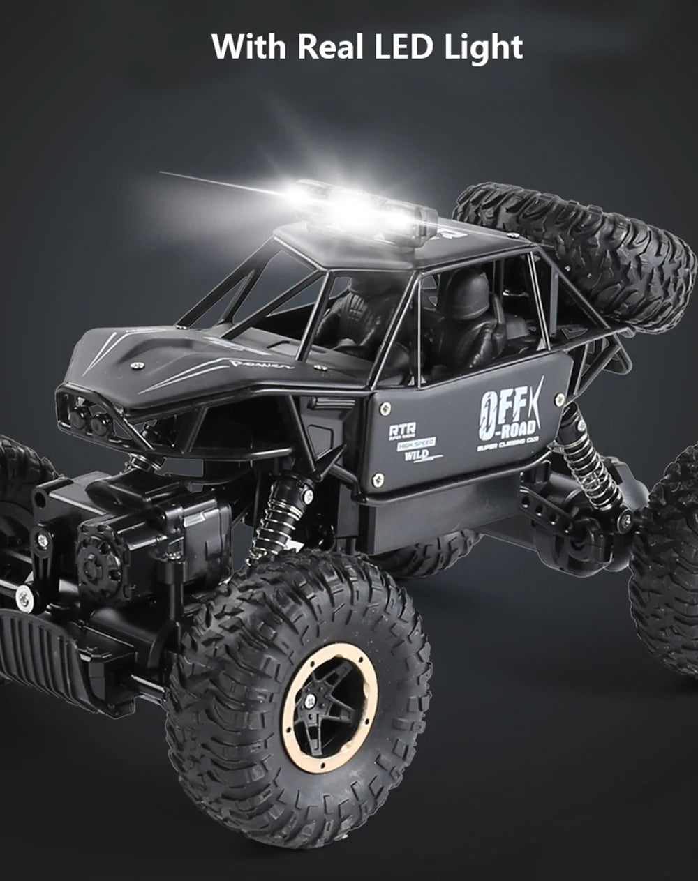 the model 5514 is 4WD rock crawler rc car, it is with real