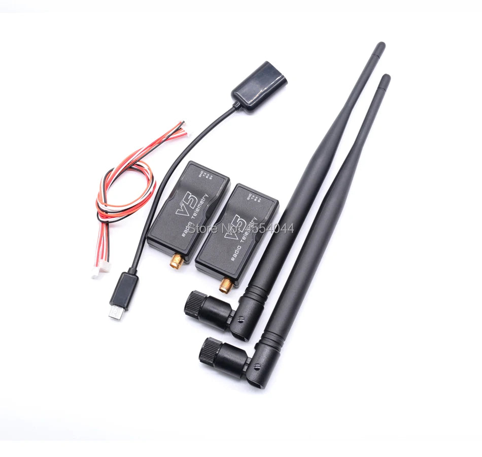 3DR Radio V5 Telemetry, 100MW/500MW Air and Ground Data Transmit Module with OTG cables for APM