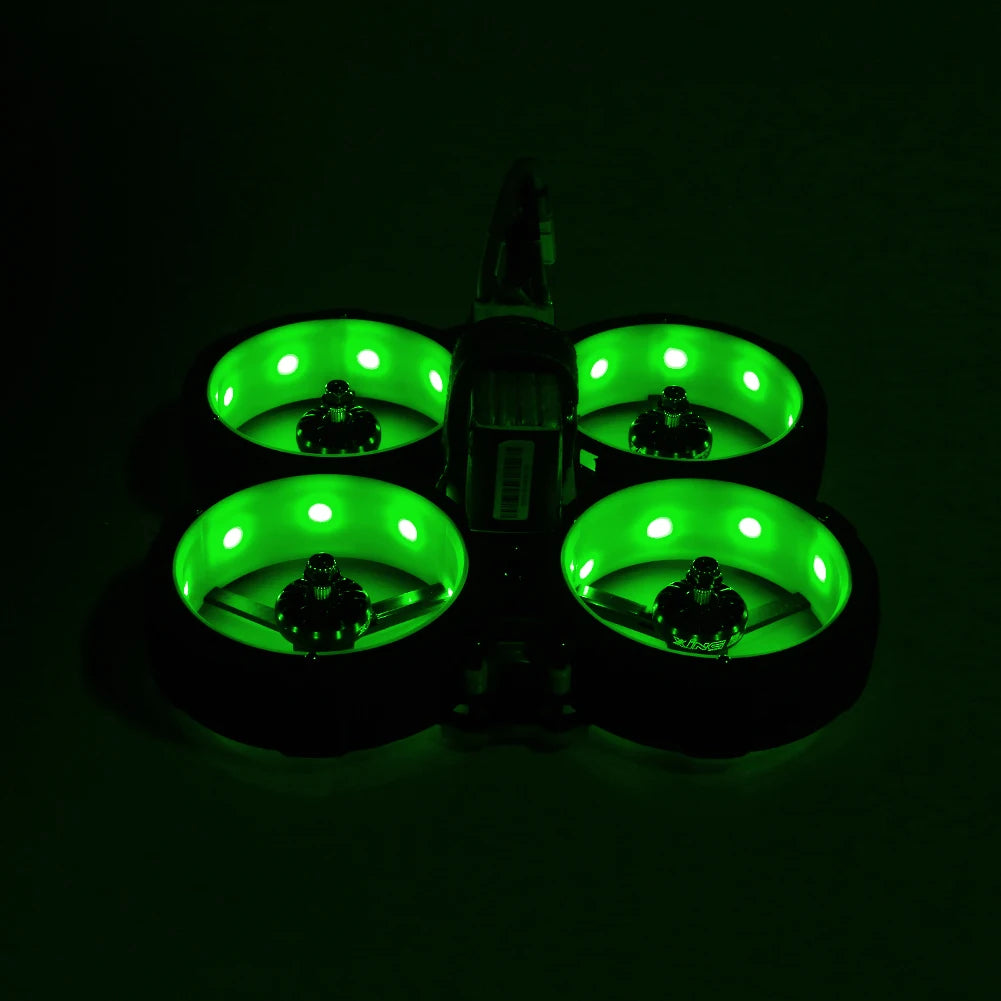4pcs iFlight Programmable RGB 9 LED lights, the light strip supports plug-and-play, which can be directly plugged into the flight