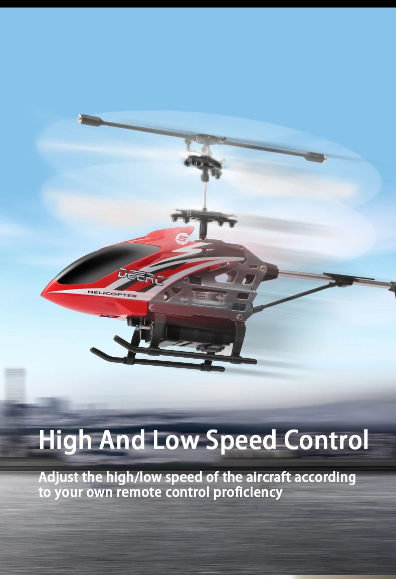 DEERC 8004B RC Helicopter, JELICSPTER High And Low Speed Control Adjust the high/low speed of the aircraft