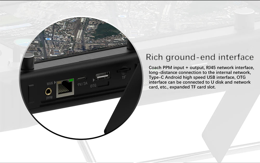 Coach PPM input output; RJ4S network interface, long-distance connection