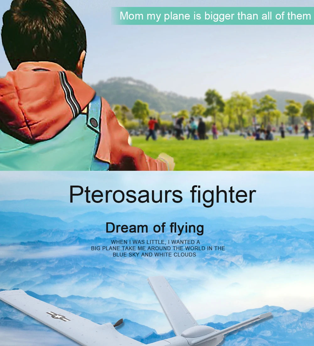 mom my plane is bigger than all of them Pterosaurs fighter Dream of flying