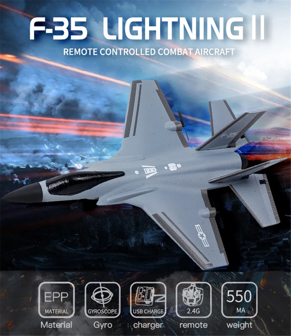 NEW Rc Plane F35 F22 Fighter, F35 LIGHTNING II REMOTE CONTROLLED COMBAT AIR