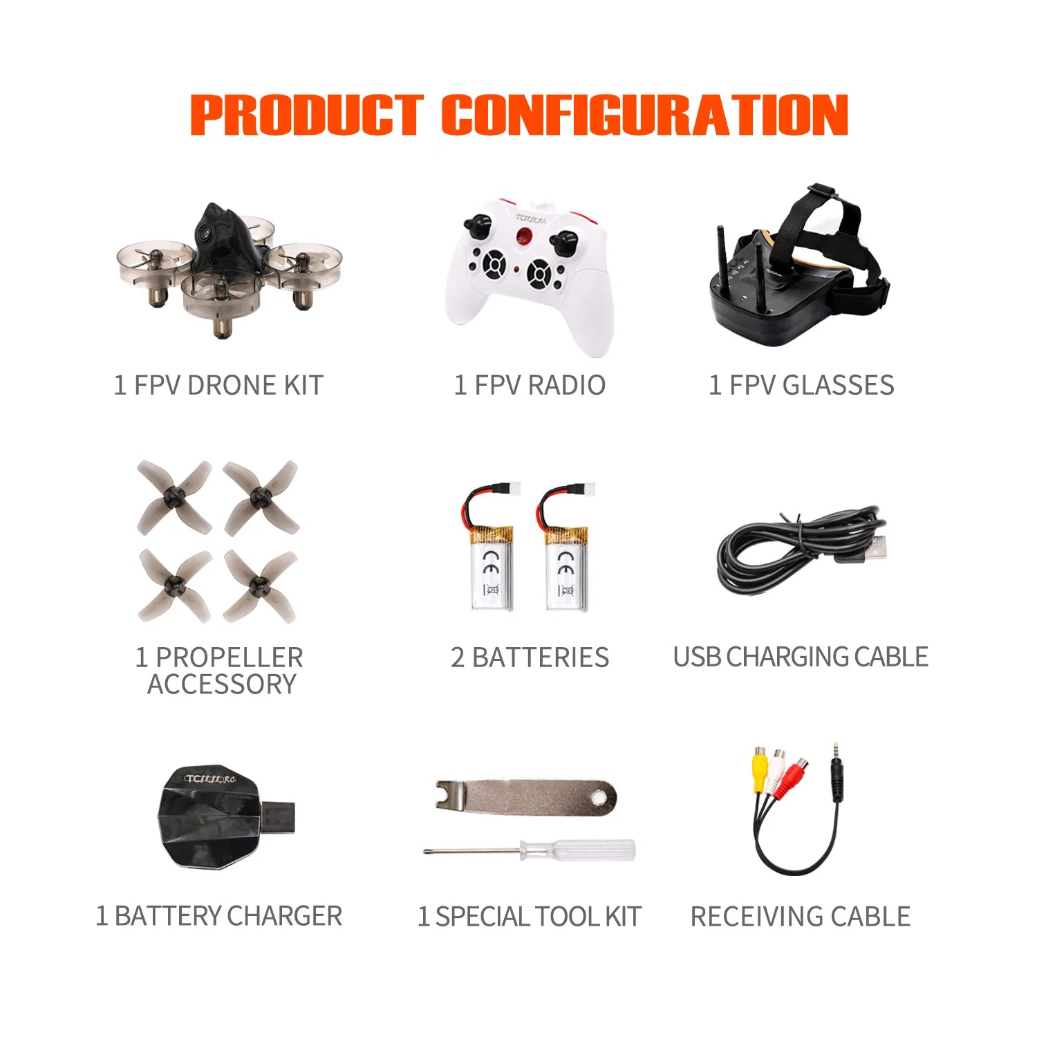TCMMRC Runcam FPV drone - Multi-speed control RTF 38mm Propeller 5.8G 25mW VTX FPV Racing Drone 8620 brush motor drones 24 TCMMRC Runcam FPV drone, PRODUCT CONFIGURATION 1 FPV DRONE KIT 1