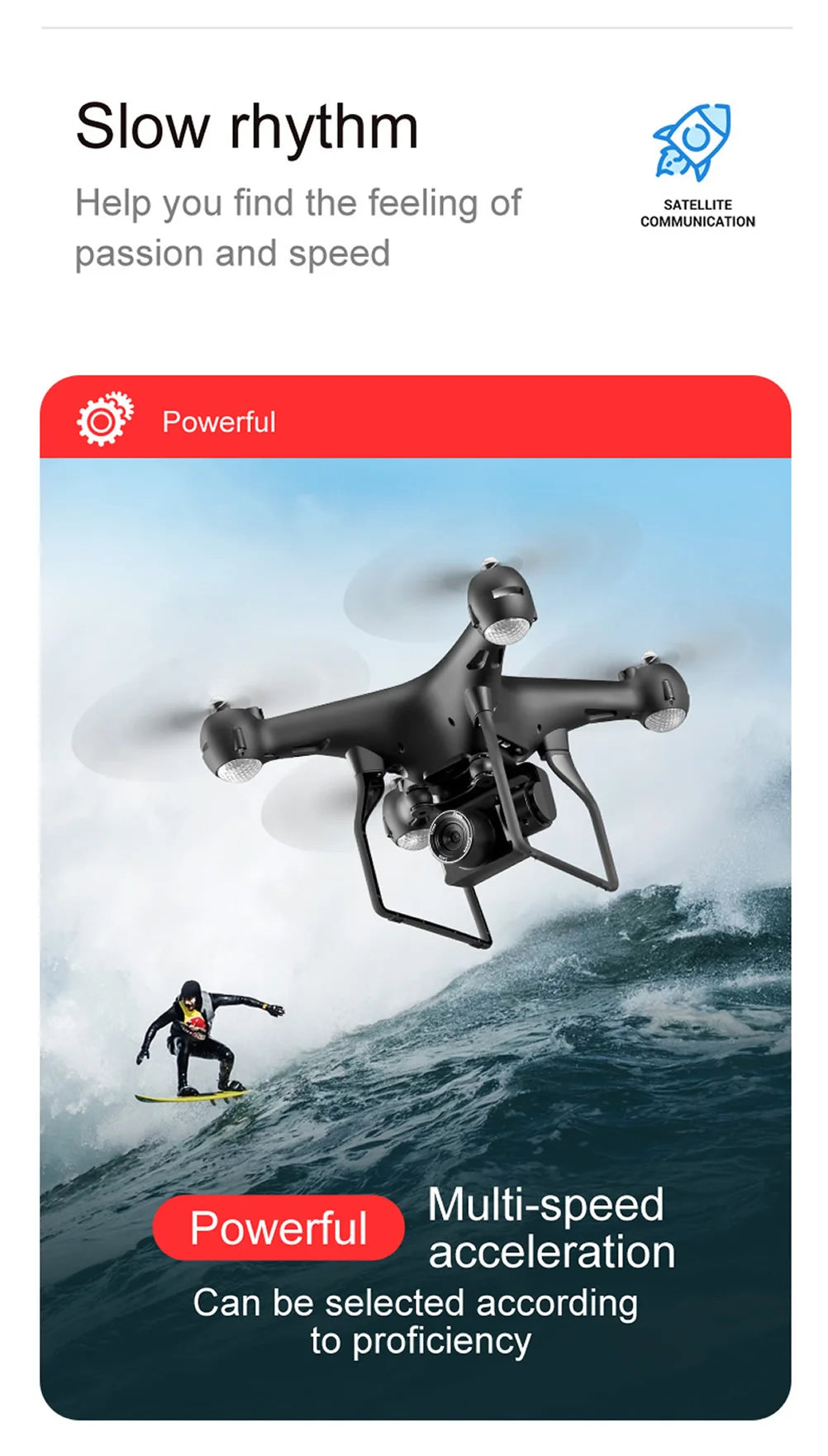 New Remote Control Drone with Camera WIFI 4K Wide-angle Aerial Photography 25 Minutes Ultra-long Life Four-axis Quadcopter Toys 39 New Remote Control Drone, slow rhythm help you find the feeling of satellite communication passion and speed powerful