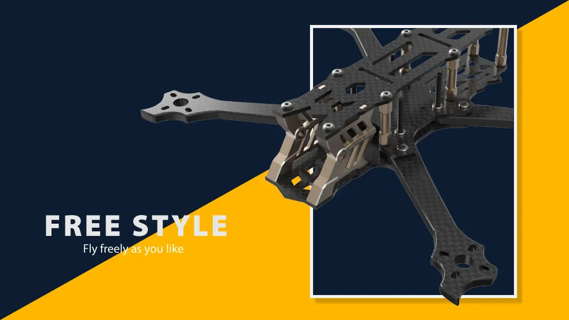 SpeedyBee FS225 V2 FPV Frame, FREE STYLE Fly freelyas you