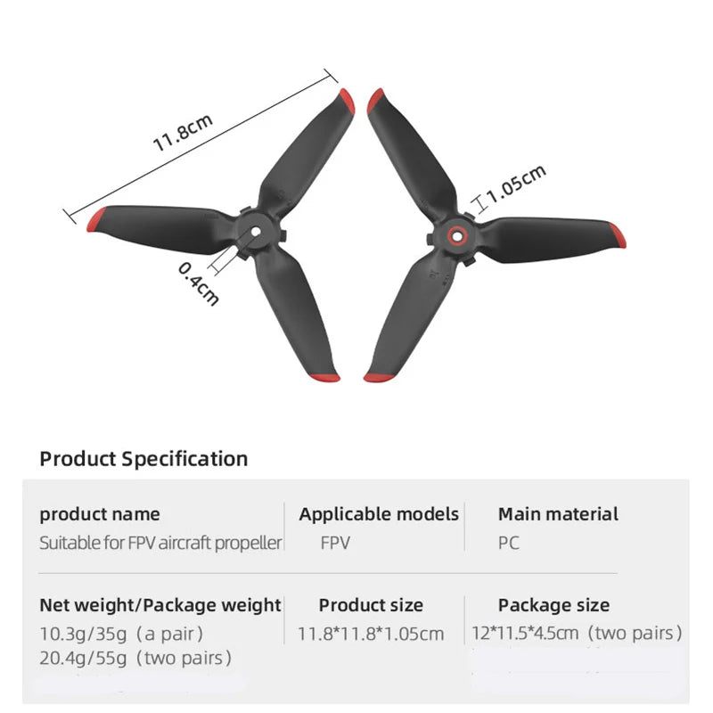 4pcs Drone Propeller, 11 41S Product Specification product name Applicable models Main material Suitable for FP