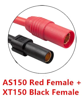 TATTU 6S HV 22.8V 32000mAh LiPO Battery, Secure connection: Pair AS1SO Red male connector with XT15O Black female connector.