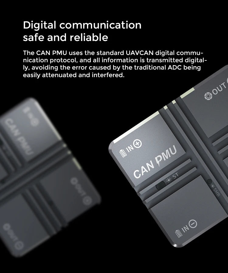 Cuav Can Pmu - Digital high-precision power detection module UAV power management module RC drone accessories 9 Cuav Can Pmu, CAN PMU uses the standard UAVCAN digital commu- nication