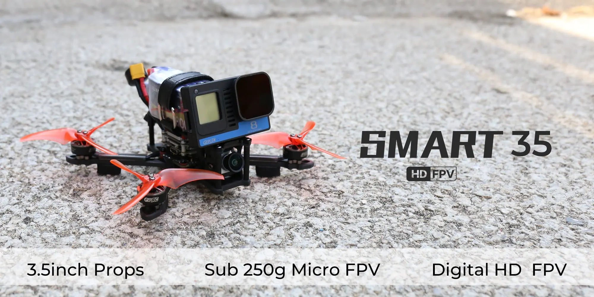 GEPRC SMART 35 FPV Drone, Equipped with Vista Nebula nano HD image transmission system