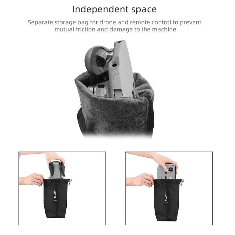 Portable Storage Bag for DJI Mavic Air 2/Air 2S Handbag Drone Remote Control Protective Carrying Case for DJI Mavic Mini 2 10 bag for drone and remote control to prevent mutual friction and damage to the machine .