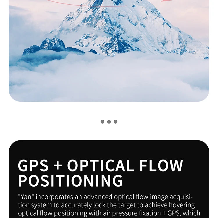 G108 Pro MAx Drone, GPS + OPTICAL FLOW POSITIONING "Yan" incorporates advanced
