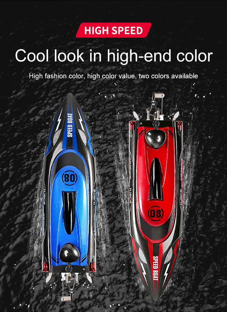 HJ808 RC Boat, HIGH SPEED Cool look in high-end color High fashion color, high color value,