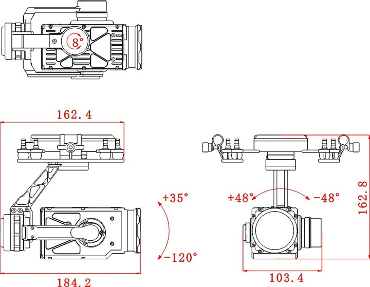Tarot Z30 optical zoom gimbal / 2MP/Network output Z30A3 gimbal 14 Arkbird Tarot Z30 optical zoom gimbal / 2MP/Network