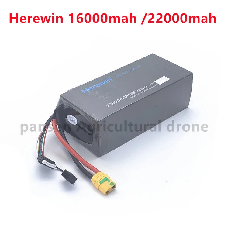 Herewin 6s 22000mah 22.2v 20C Agriculture Drone Battery - shaft battery Agricultural plant protection UAV battery portable battery 21 Herewin Ct 22ooomahtaa Adopter is a 16000