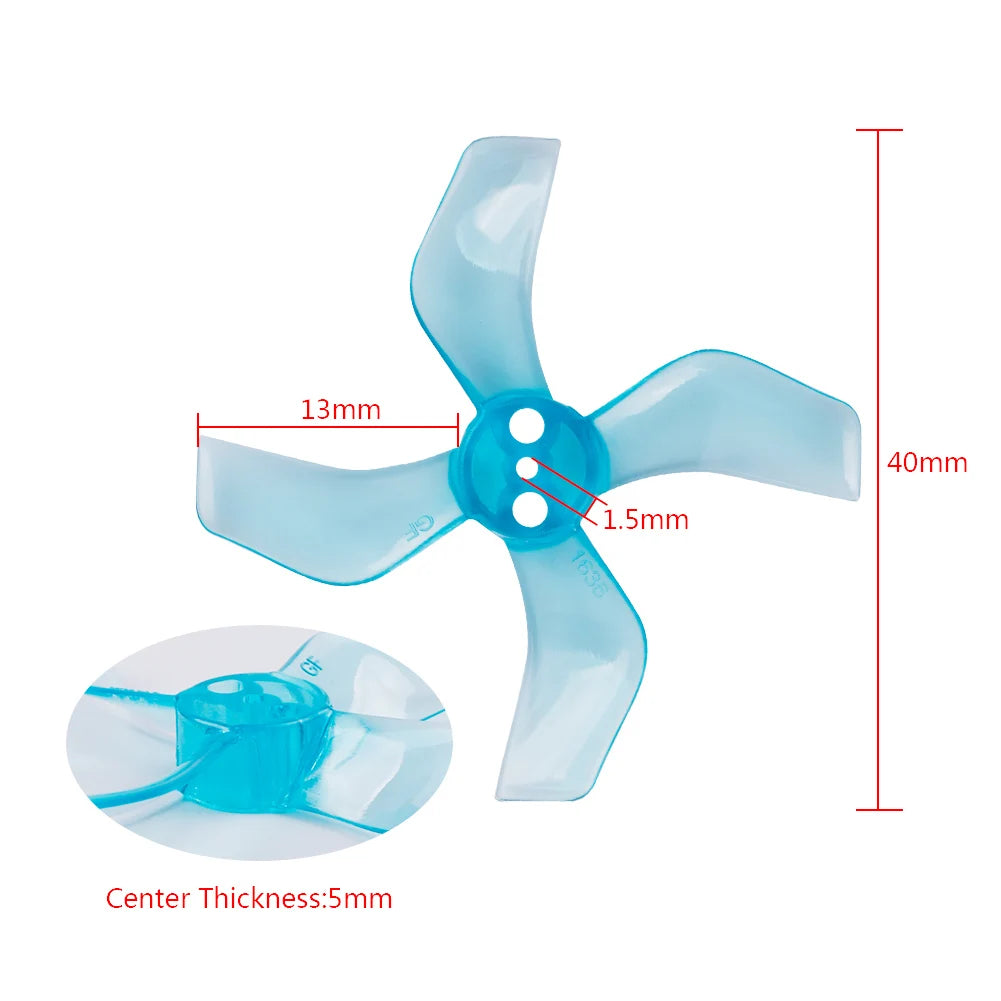 GEMFAN 1636 Propeller, 13mm 4Omm 1.5mm Center Thickness:Smm