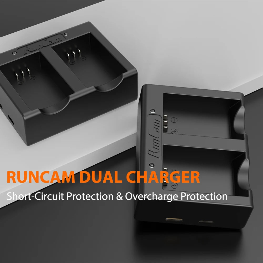 RUNCAM DUAL Battery CHARGER, J RUNCAM DDUAL CHARGER Short-Circuit Protection &
