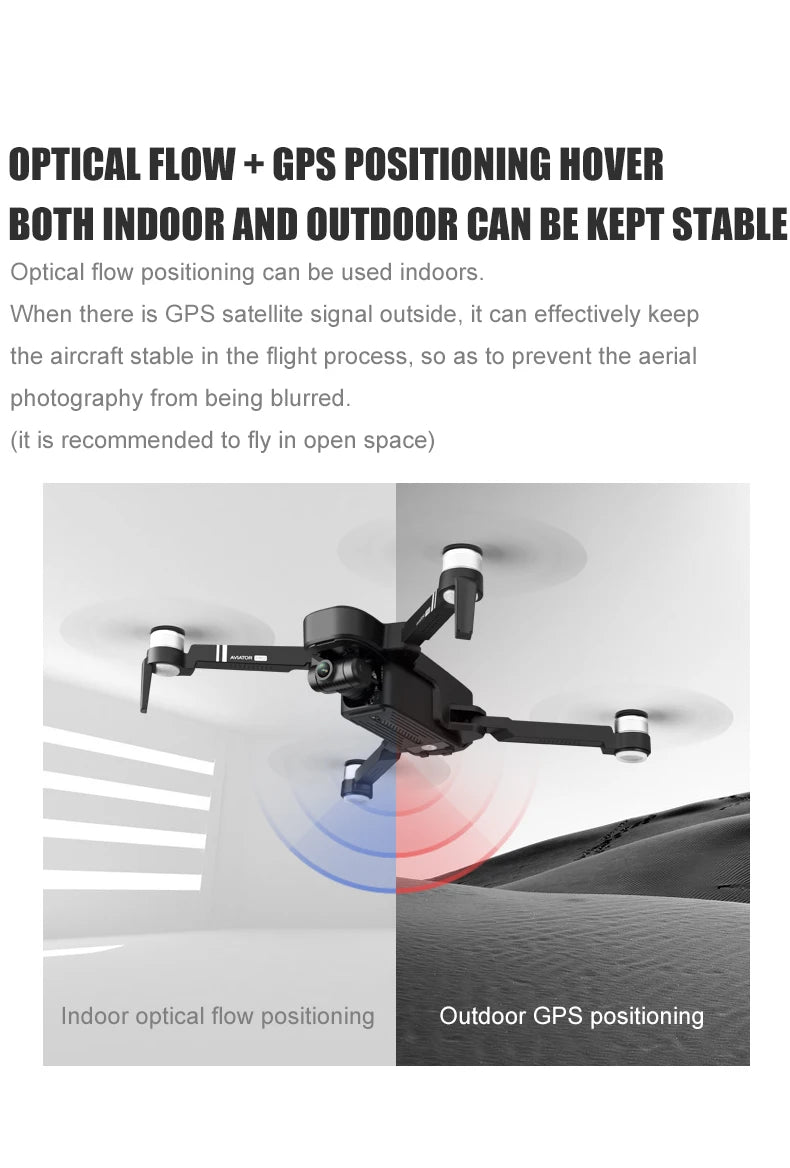 8811 Pro Drone, GPS POSITIONING HOVER BOTH INDOOR AND OUTDOOR 