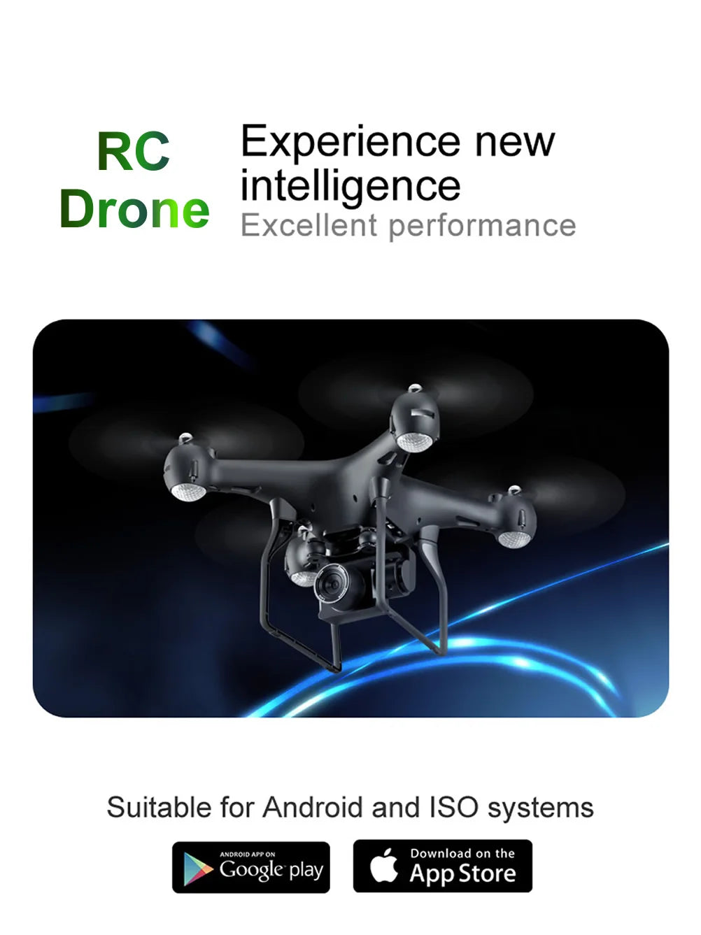 New Remote Control Drone, rc experience new drone intelligence excellent performance suitable for android and is