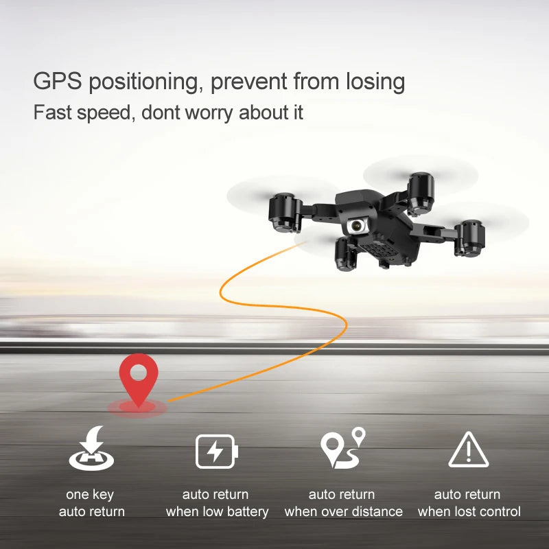 F63 Drone, auto return auto return when low battery when over distance when lost control key