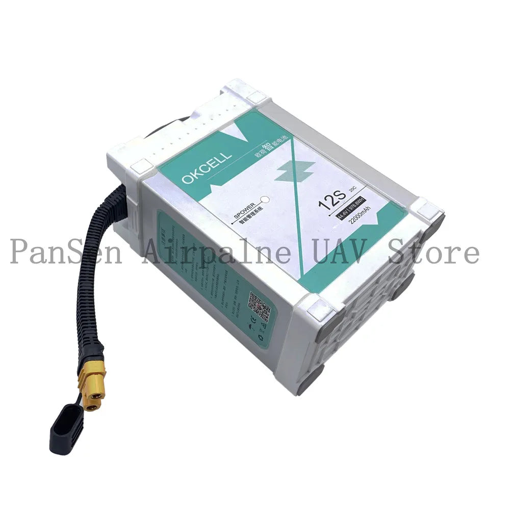 Original OKCELL 12000mAh/16000 /2200044.4V 12S LiPO Battery Agriculture Drone Battery Burst 20C for agricultural spray drone frame 10 aerops okcell 16000mah 12S 44.8V With AS150