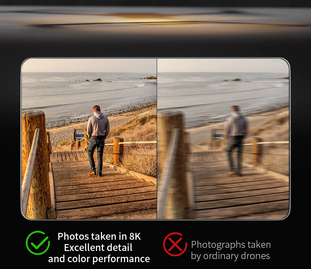 4DRC F13 - GPS Drone, drones take photos in 8K Excellent detail Photographs taken and color
