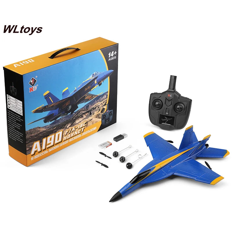 Wltoys XK A190  P530 F-18 RC Plane, lightweight and has a smooth surface.
