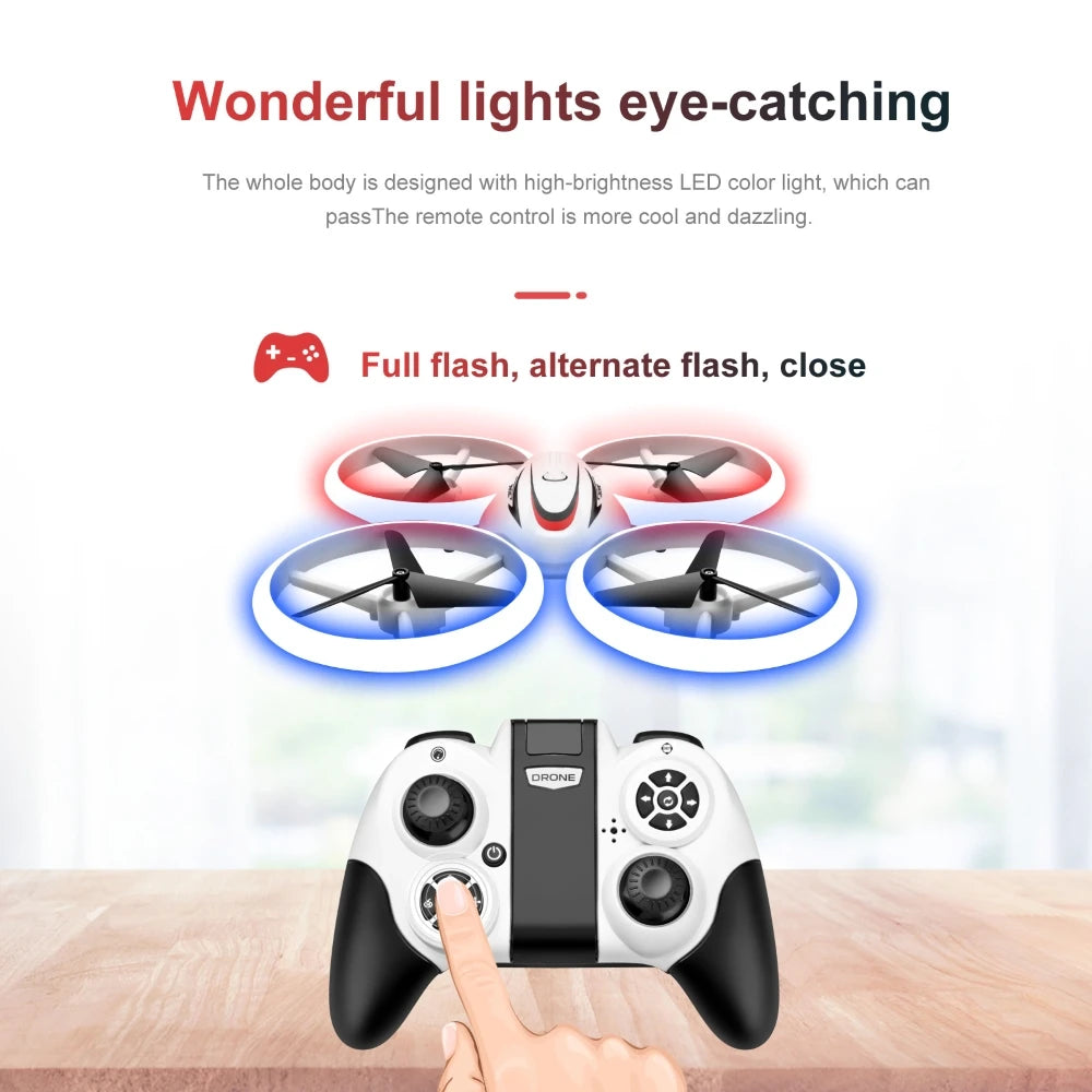 S123 Mini Drone - Remote control Quadcopter Aircraft Radio control UFO Hand Control Altitude Hold Helicopter toys for Kids boy 21 S123 Mini Drone, wonderful lights eye-catching the whole is designed with high-bright
