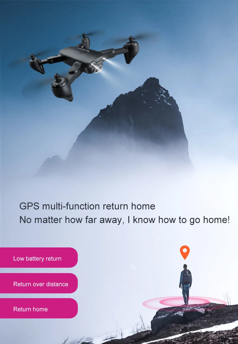 F6 Drone, gps multi-function return home no matter how far away