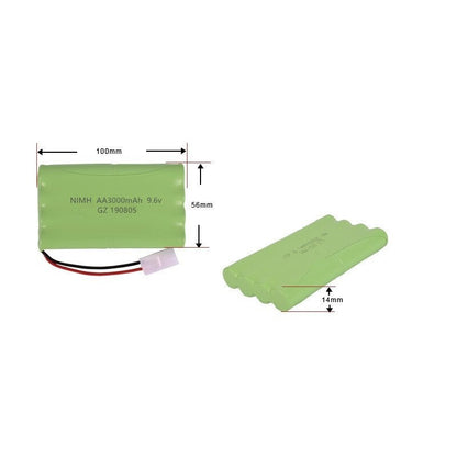 Teranty 9.6v 3000mah Rechargeable Battery, NIMH AA3OOOmAh 96v 56mm GZ 190805