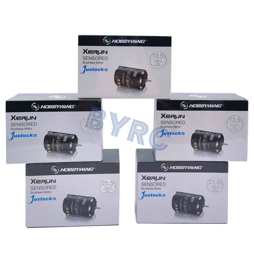 High-performance brushless motor for racing models with wheels up to 25.5T.