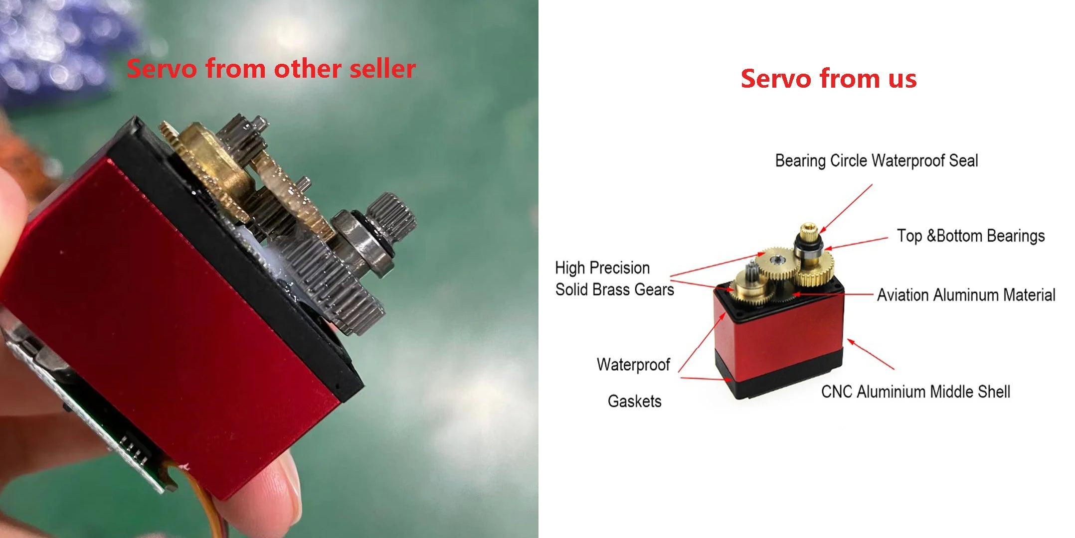 Servo from us Bearing Circle Waterproof Seal &Bottom Bearings High Precision