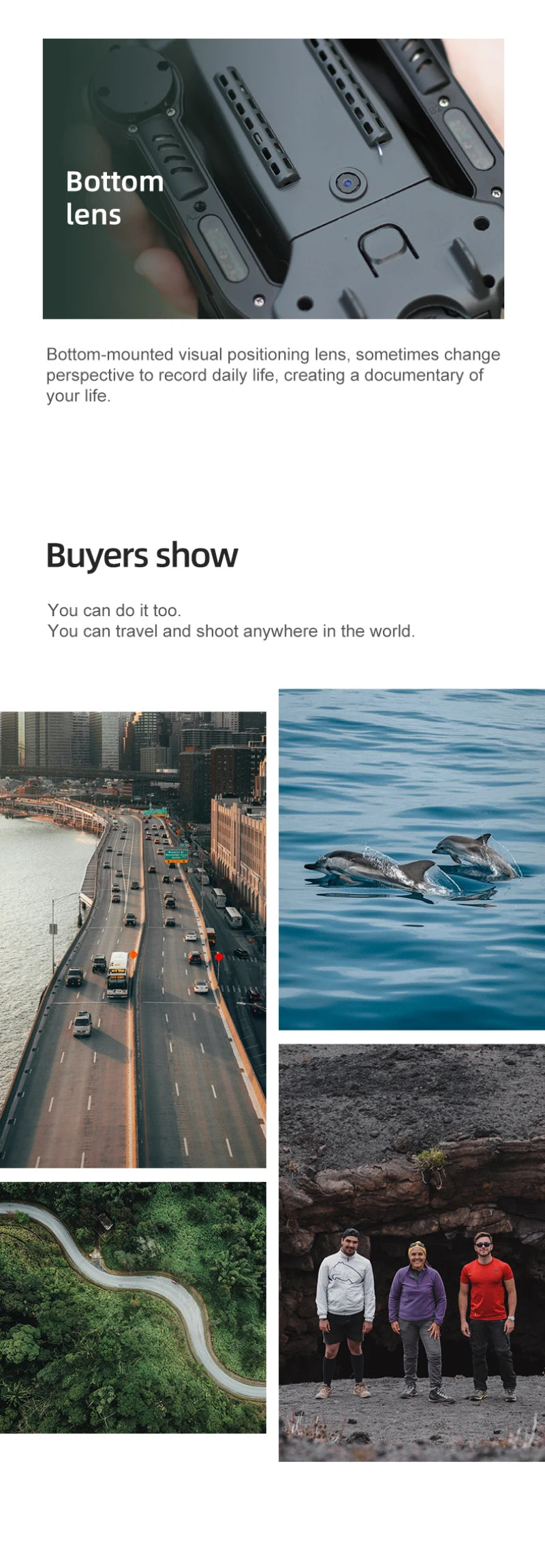 H14 Drone - GPS 4K Dual Camera 2.4G/5G WiFi FPV 75 Degree Electric Adjustment Quadcopter 80m FPV Transmission Waypoint Flight 14 H14 Drone, bottom lens bottom-mounted visual positioning lens, sometimes change perspective to record