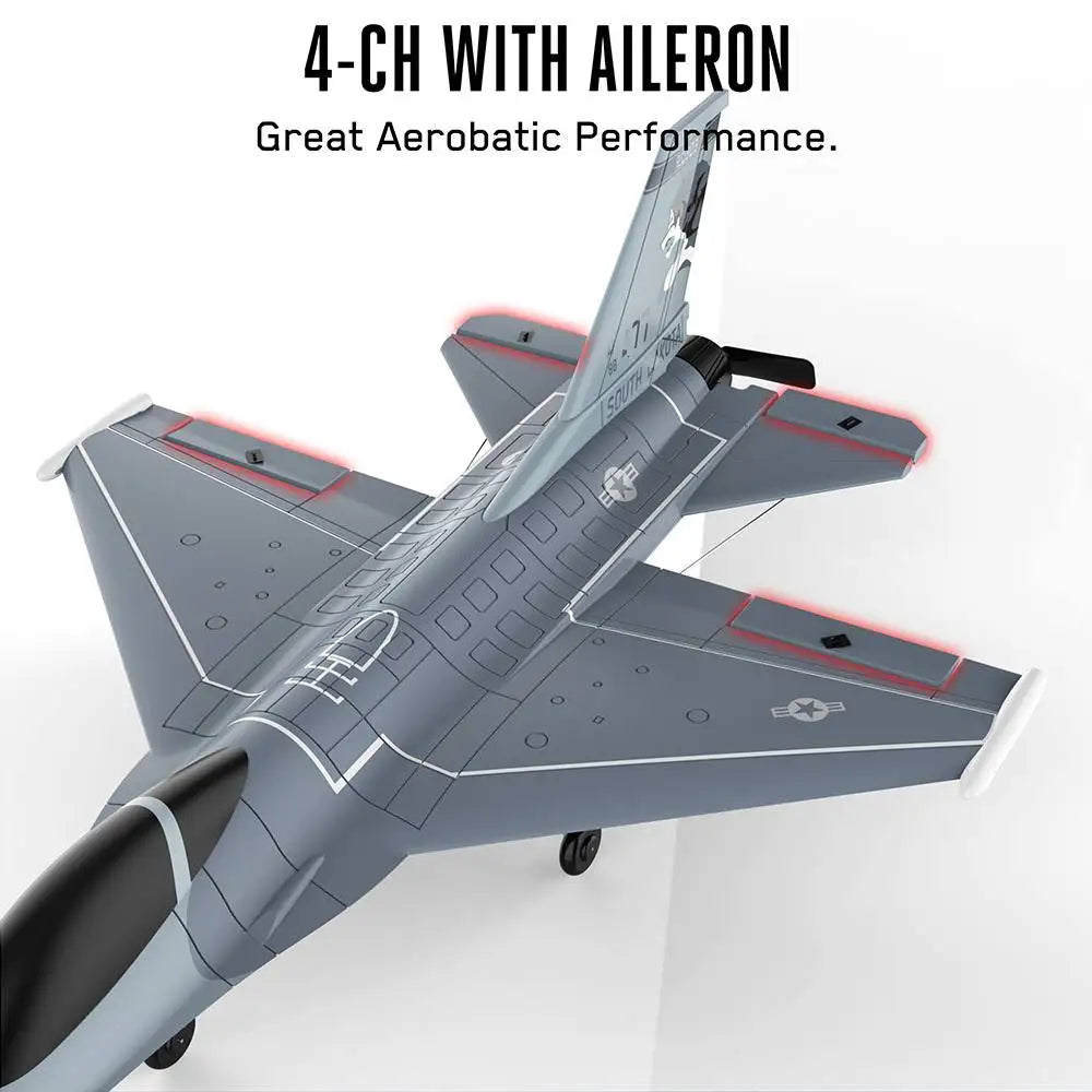 F16 Falcon RC Airplane, 4-CH WITH AILERON Great Aerobatic Performance: 75OU