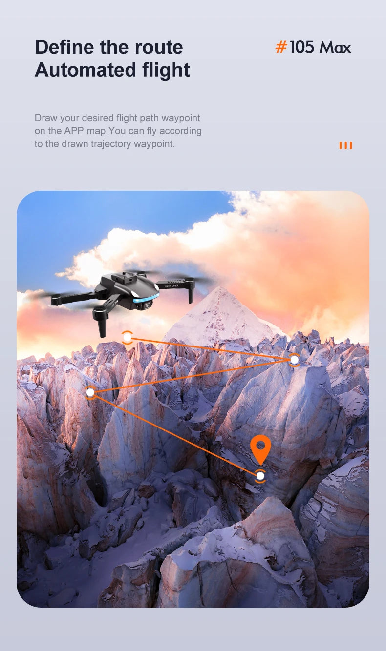 JINHENG K105 Max Drone, define the route 105 max automated flight draw your desired flight path way
