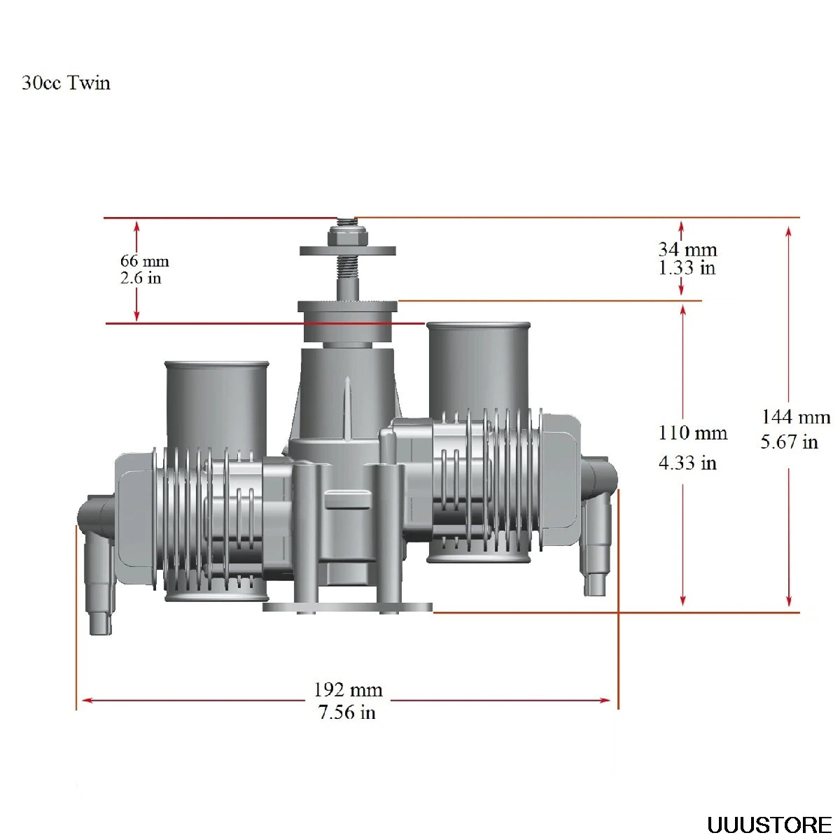 Ignition Battery: 7.4V-14VNiCd or NiMH,