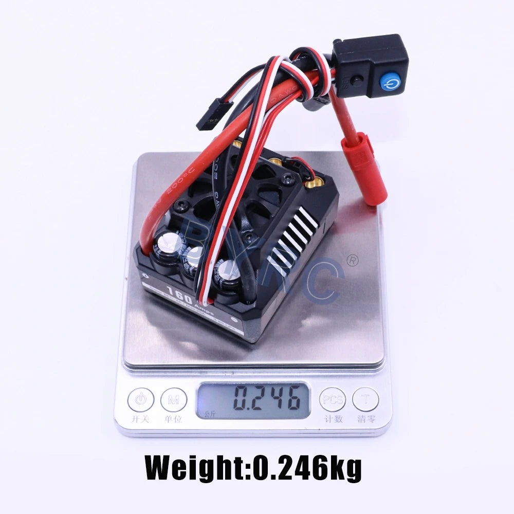HOBBYWING waterproof ESC for touring cars and buggies; sensorless, brushless, and 8S compatible.