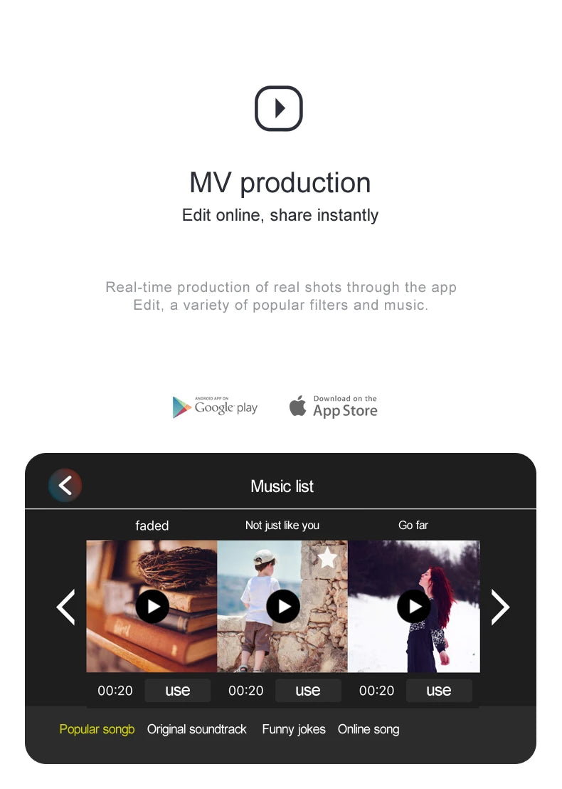 F6 Drone, mv production edit is a real-time production tool for