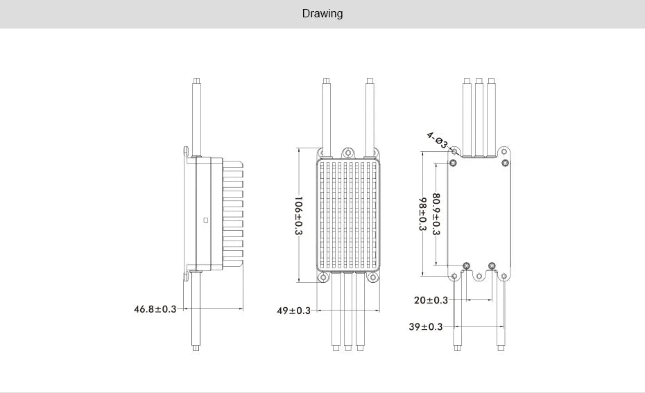T-MOTOR Flame 200A ESC SPECIFICATIONS Brand Name :